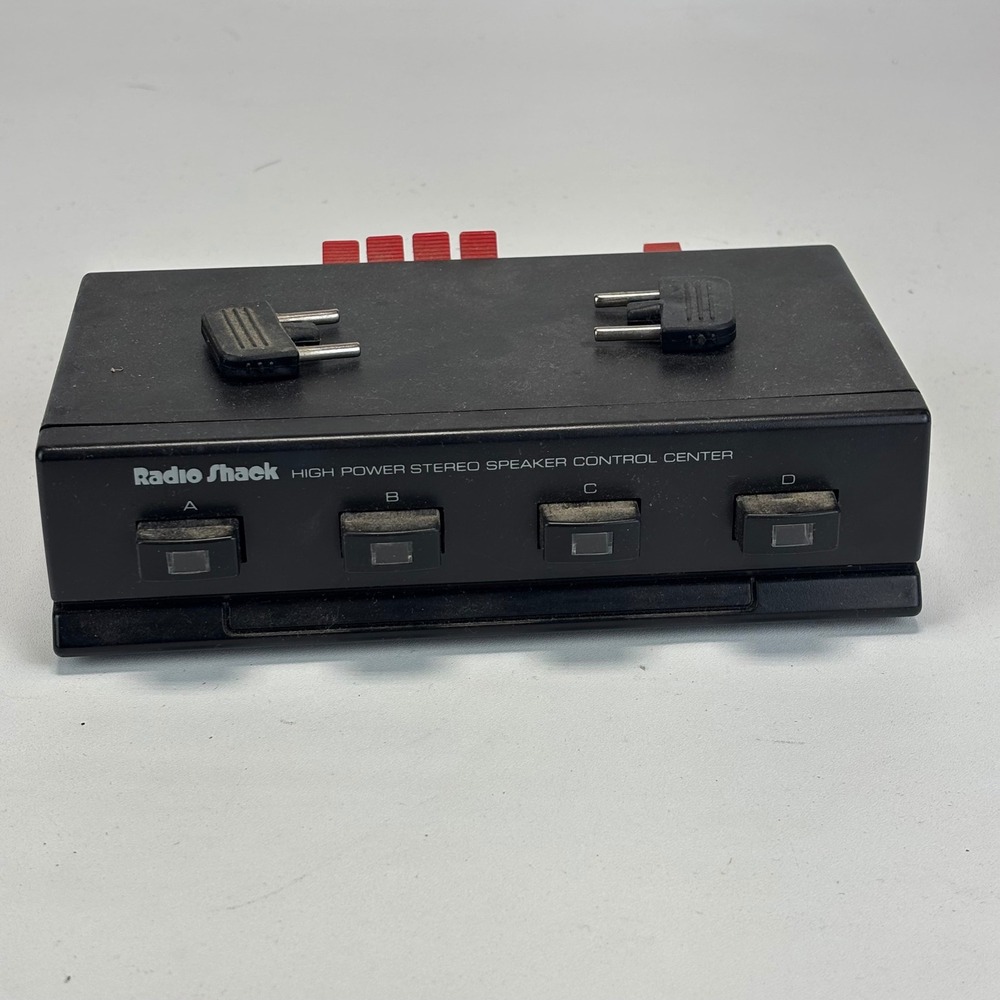 Radio Shack High Power 4 Way Stereo Speaker Selector Control switch 40-137